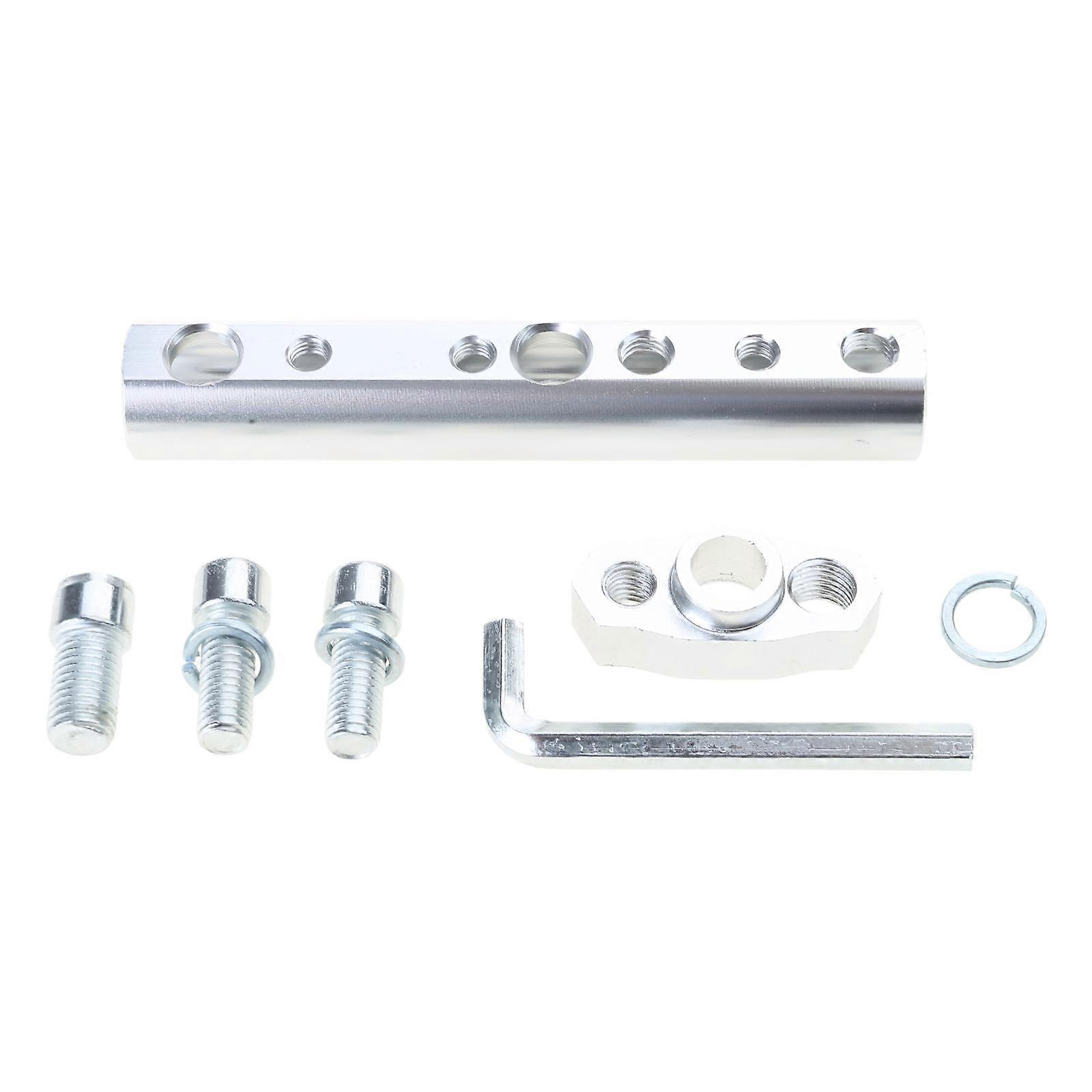 Phone Holder Extension Bar Multipurpose Extending Tool Set View Mirror Extension Mount Bracket for Motorbike Scooters  Silver