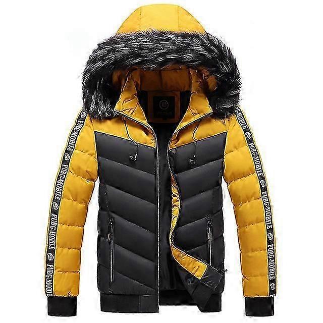 מעיל חורף גברים 2023 צווארון פרווה ברדס כותנה חמה עבה גבר טלאים פרקה ומעילים מעילי רוח פרקס זכר M-5xl