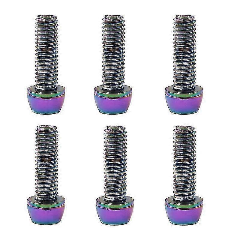 6 Pcs Colorful Screws for MTB Bike Handlebar & Stem