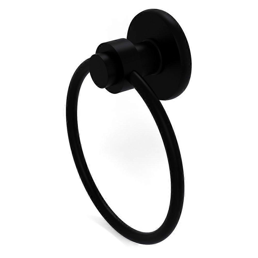 Matte Black Smooth Towel Ring for Bathroom Accessories