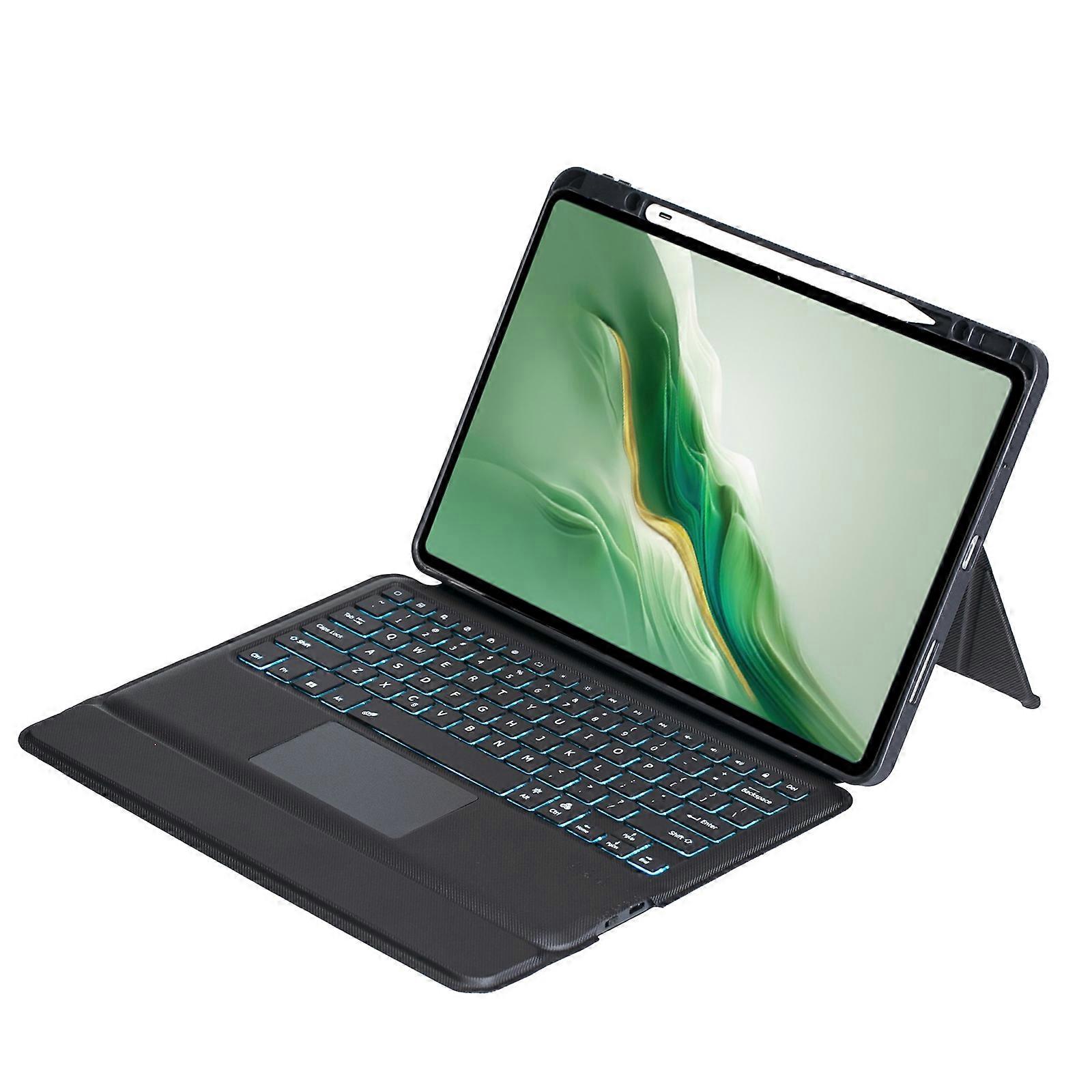 Detachable Backlit Bluetooth Keyboard Leather Case with Touchpad