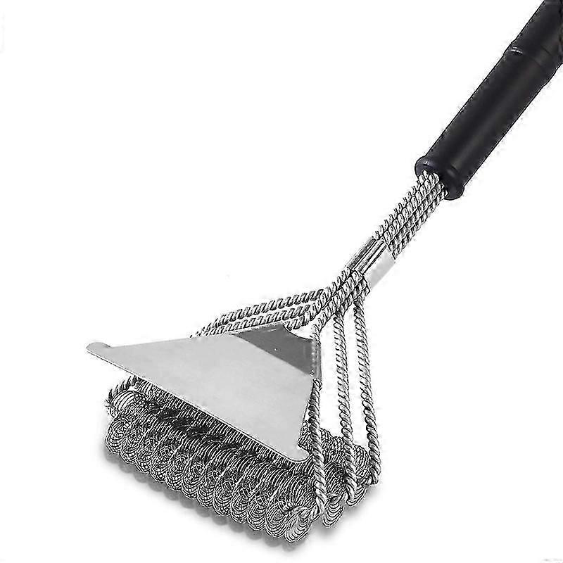 Barbecue Brush, Barbecue Cleaning Brush with Scraper 44CM