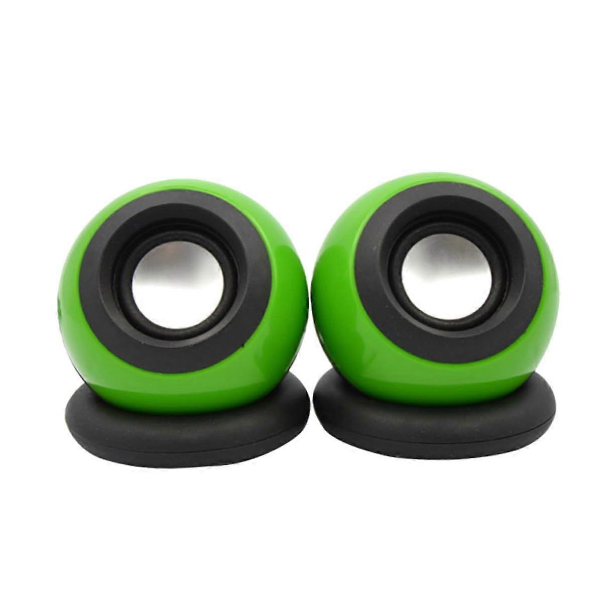 Pair Of Mini Speakers 3.5mm Audio Input Powered Computer Speakers For Laptop PC TV Compact Stereo Sound Home Office