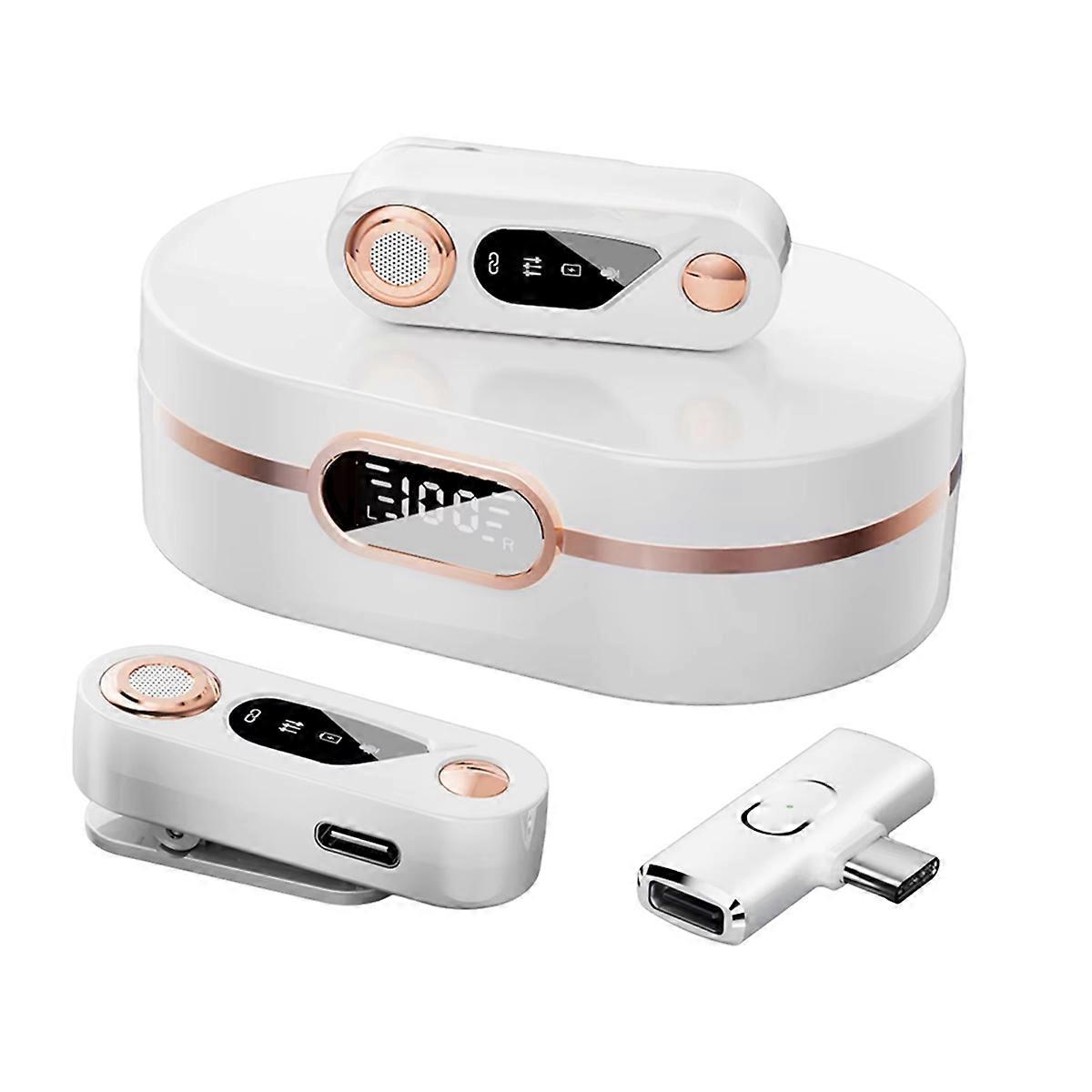 2 in 1 Wireless Microphone 2.4G Professional Lapel Microphone