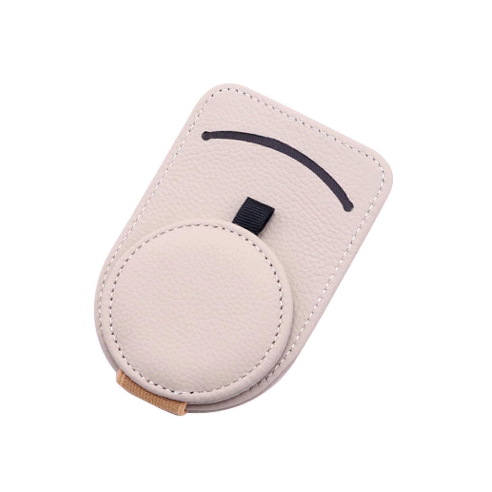 Car Glasses, Multi-function Car Sunglasses, Leather Sun Visor