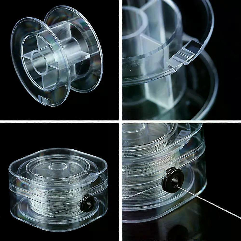 5Pcs Clear Thread Storage Box Spool Bobbin Holder Organizer Sewing Accessories