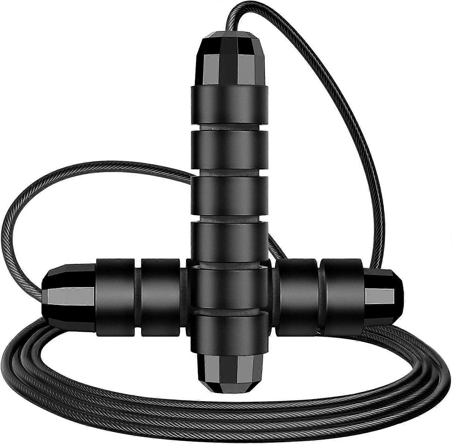 Jump Rope - Adjustable Skipping Rope Tangle-Free with 360-degree Ball-Bearing System and Memory Foam Handles Ideal for Weight Loss Exercise Workout