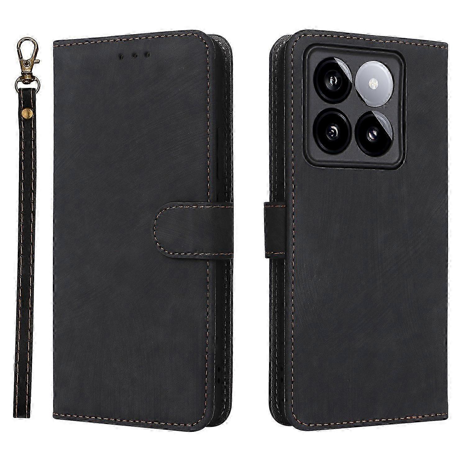 14T Pro Wallet Case RFID Blocking PU Leather Cover Stand View