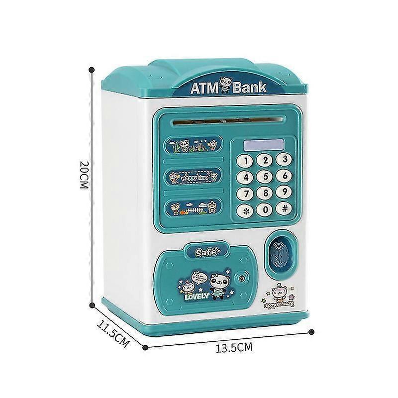 Simulation Smart Piggy Bank Atm Fingerprint