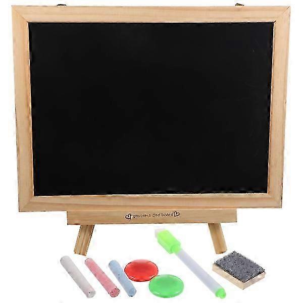 1 ensemble de tableau noir double face pour enfants tableau blanc tableau d’écriture tableau noir autoportant pour enfants