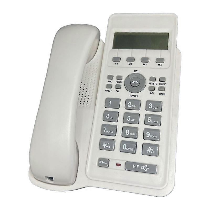 Telefone com fio para casa/escritório/telefone fixo do hotel com viva-voz