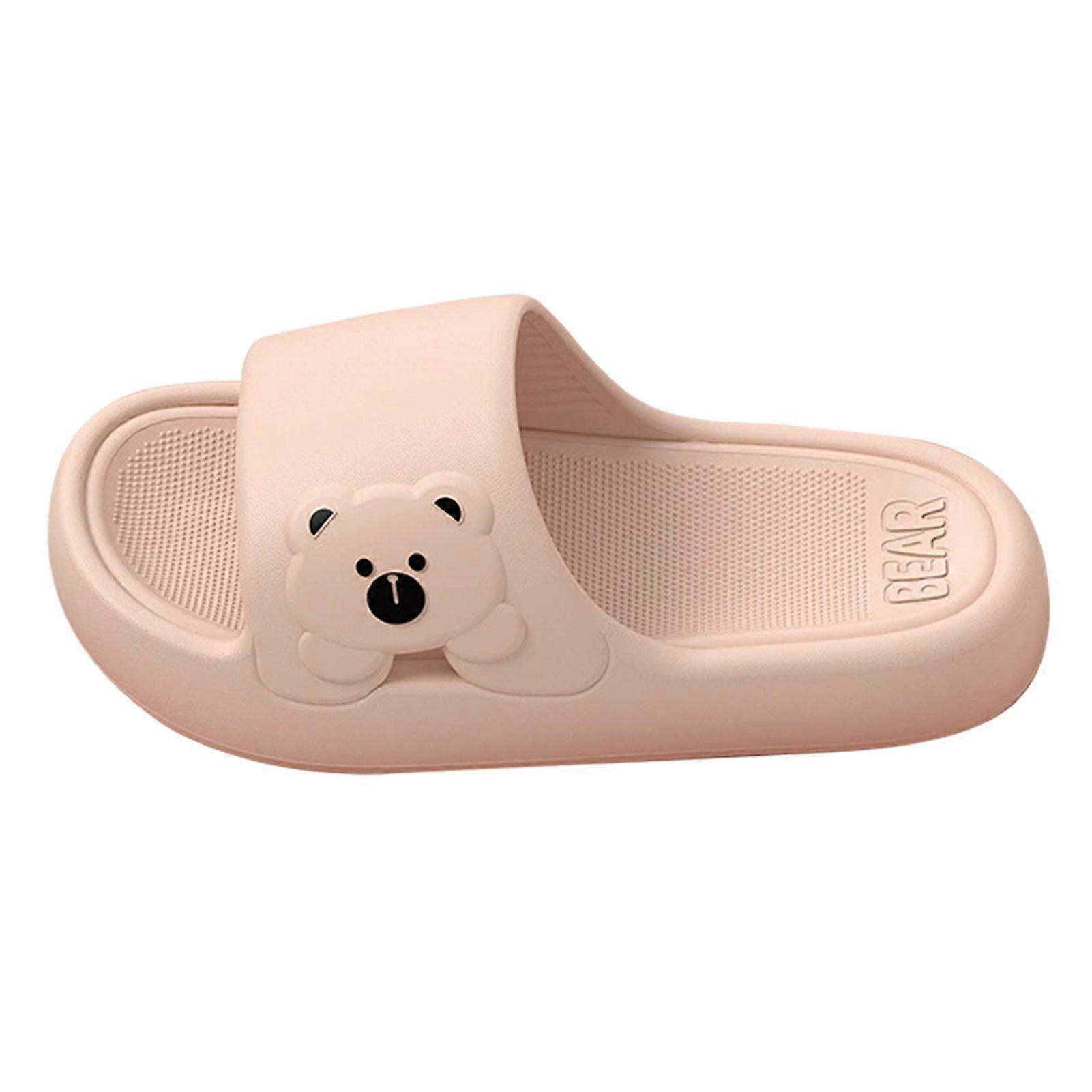 Pillow Slippers for Women Men Super Soft Ultra-ccomfortable Slip-on Bathroom Slippers Quick-drying Bathing Shoes