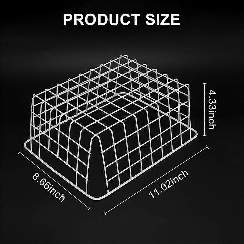  Wire Storage Baskets, Farmhouse Metal Wire Basket (White)