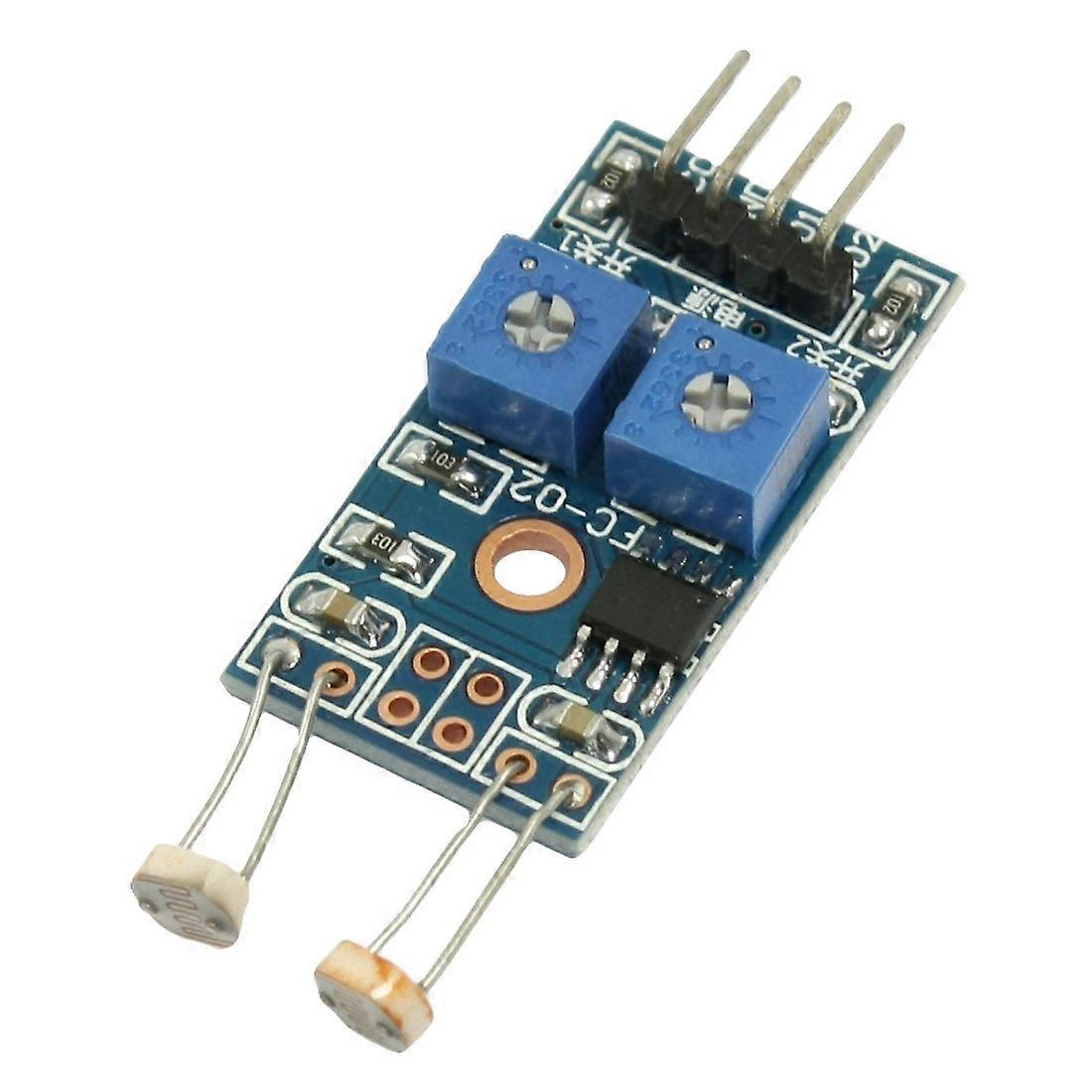PCB Board Sensors 4 Pins 2 Channel Photoresistor Module Optical Light Sensor for Arduino Projects