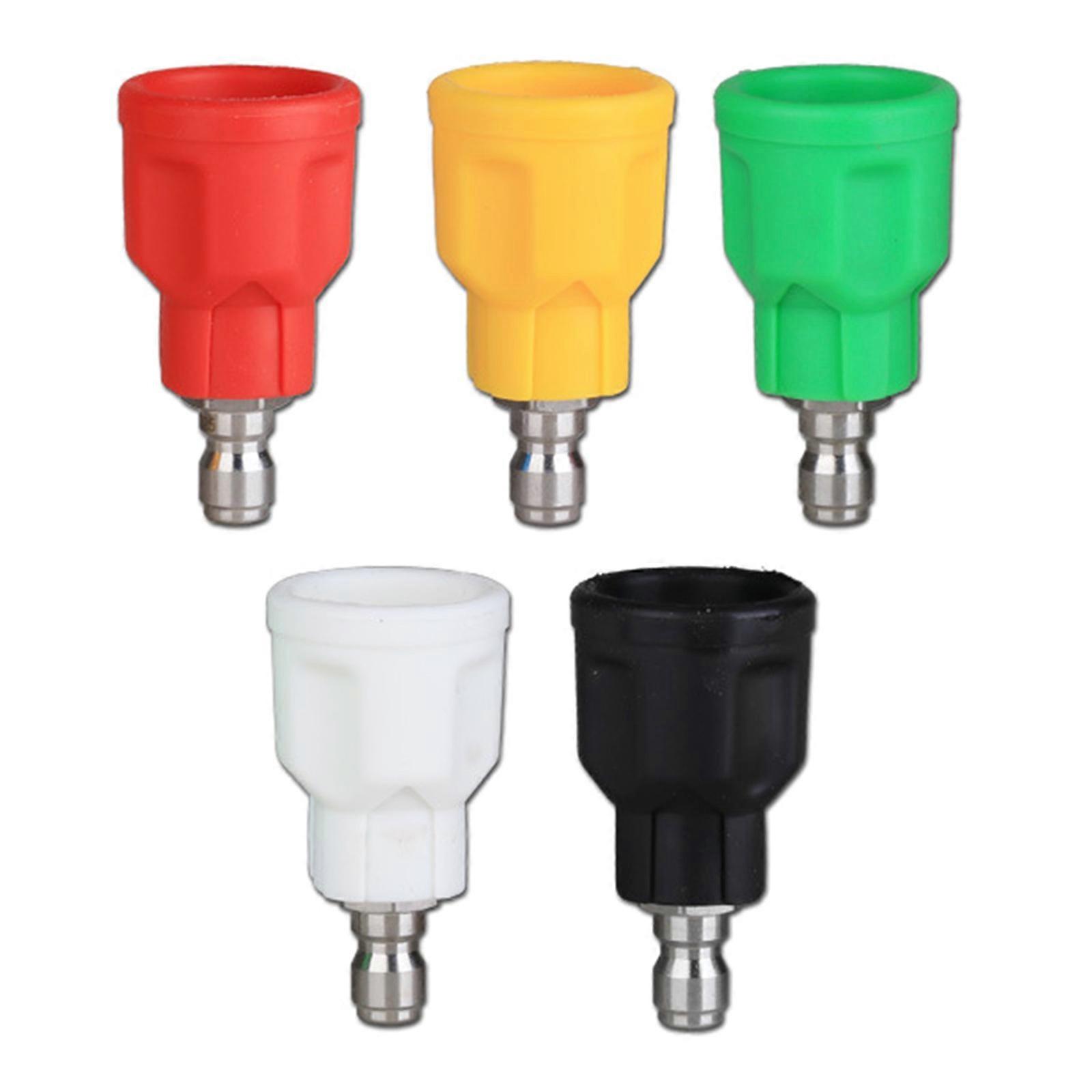 5pcs Pressure Washer Nozzle Protector with Quick Connecting Design Protective Nozzle Guard For Safe and Efficient Usage