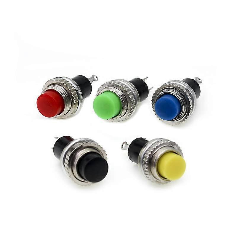 Thuyduongls 25pcs 50pcs DS314 10 MM 250V 0.5A Push Button Switch Metal Tactile SelfReset