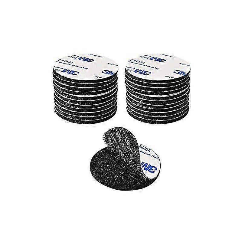 3M Ekstra Güçlü Çift Taraflı Etiket, Siyah Yeniden Kullanılabilir Kendinden Yapışkanlı Bant Yuvarlak 5cm DIY / Fotoğraf Çerçevesi için Güçlü Çift Taraflı Yapıştırıcı, 20 adet