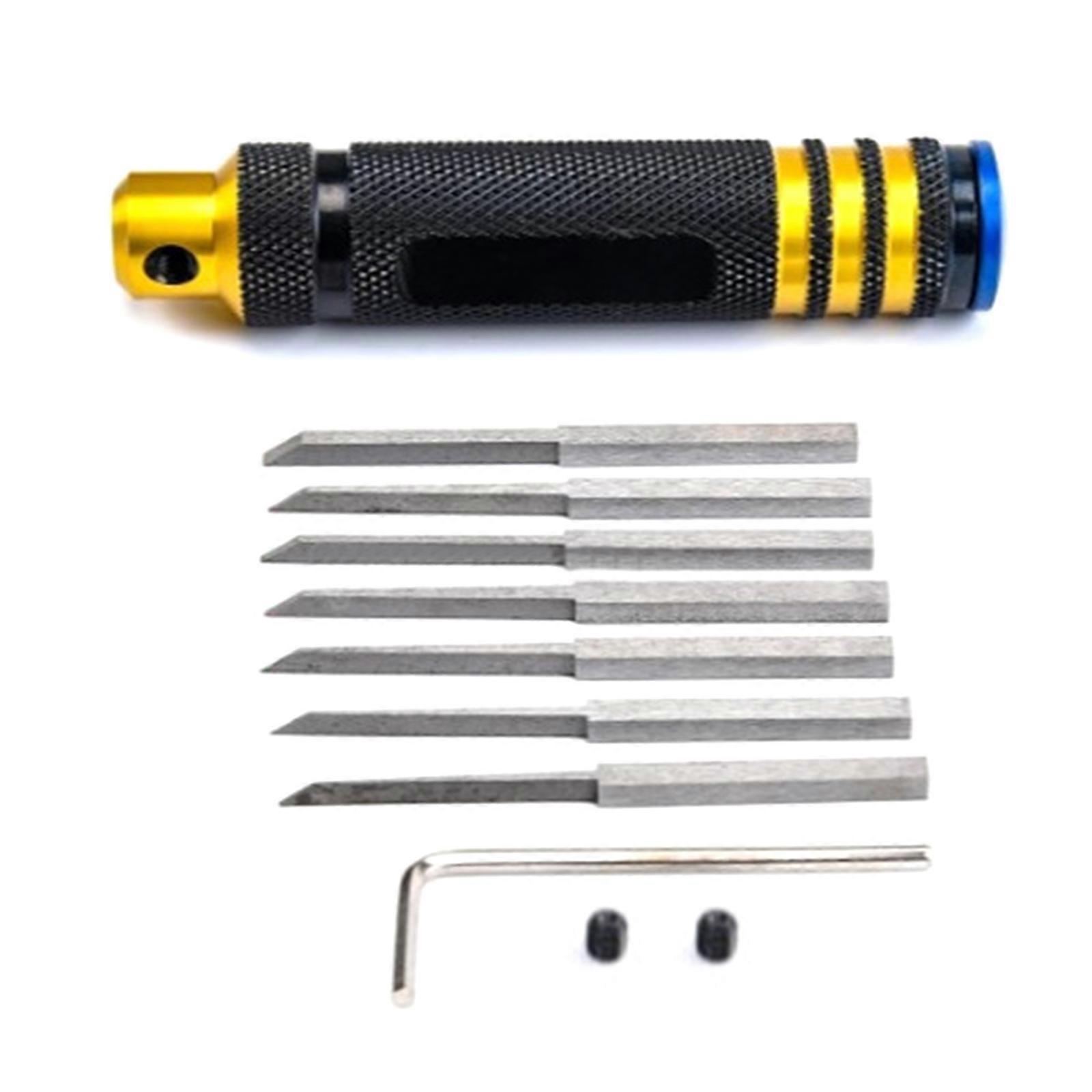 Model Chisels With Cutter Resin Carve Scriber Line Chisels 7 Cutter Tool Cutting Tool For Remote Car Drones Repairing