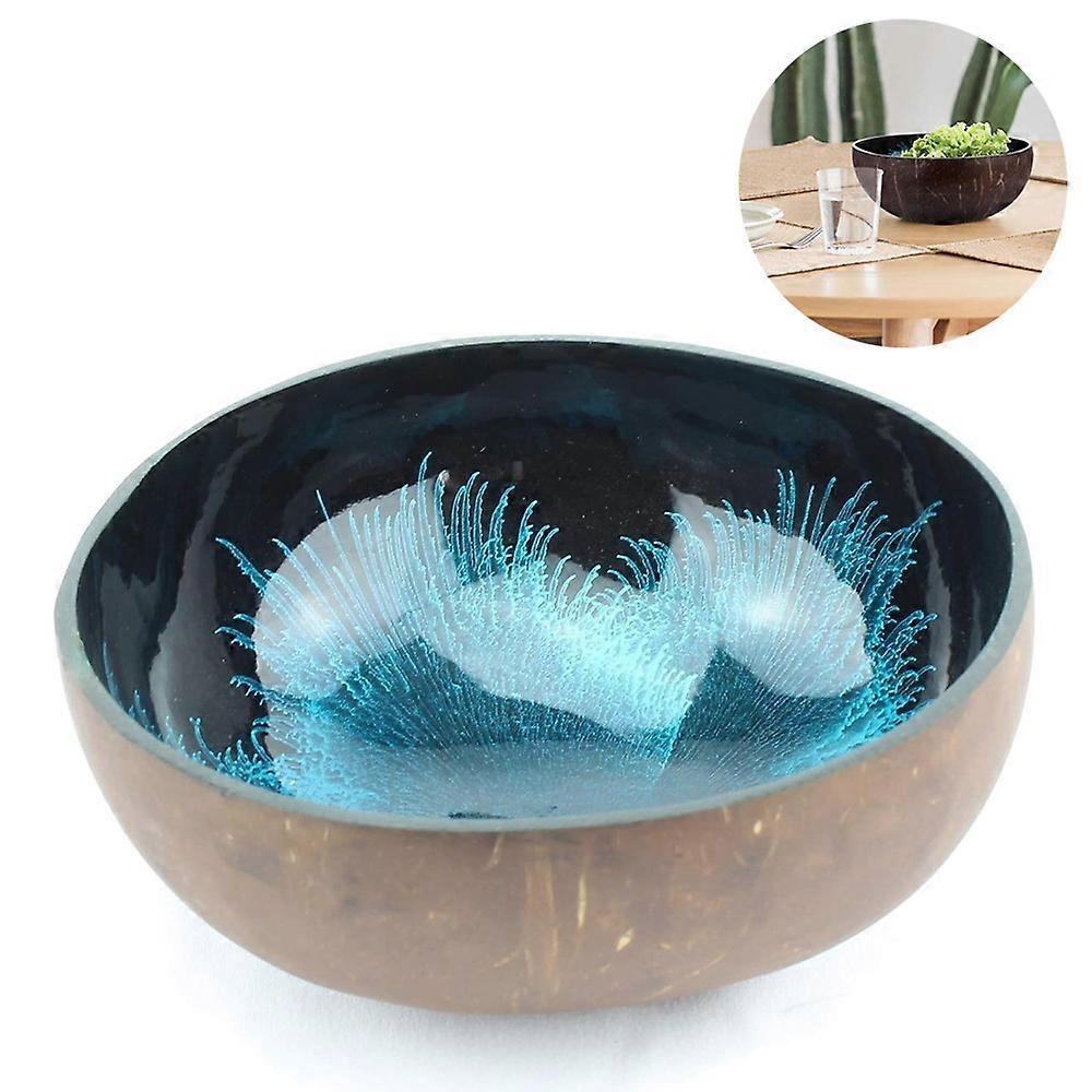Entrance Key Storage Tray Coconut Shell Bowl Storage Home Storage-Blue