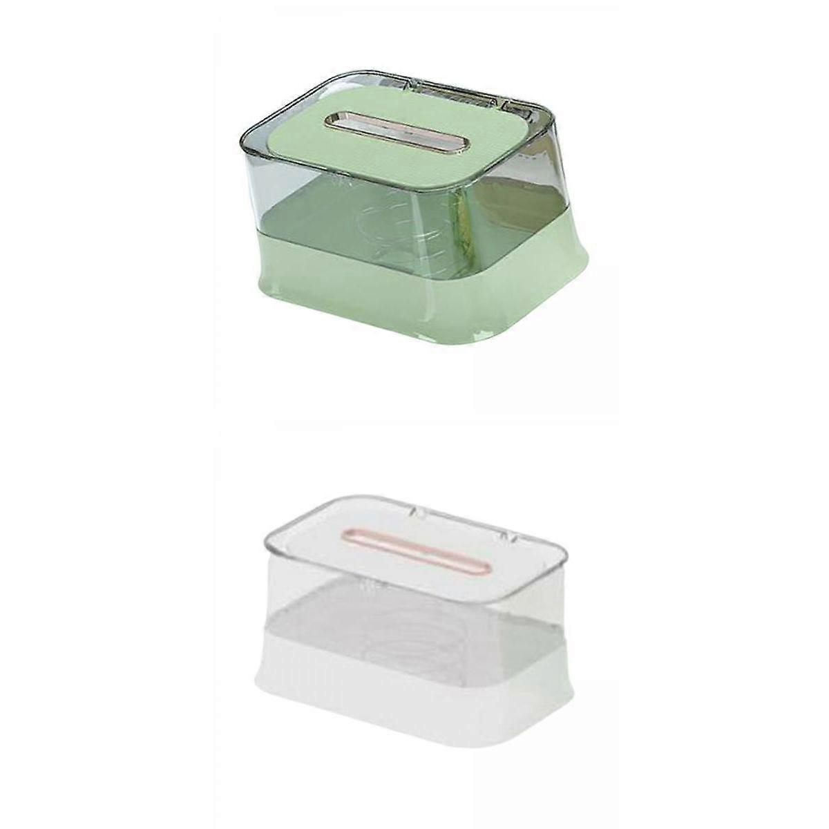 2pcs Multipurpose Tissue Box Napkin Dispenser Automatic Lifting for Countertops