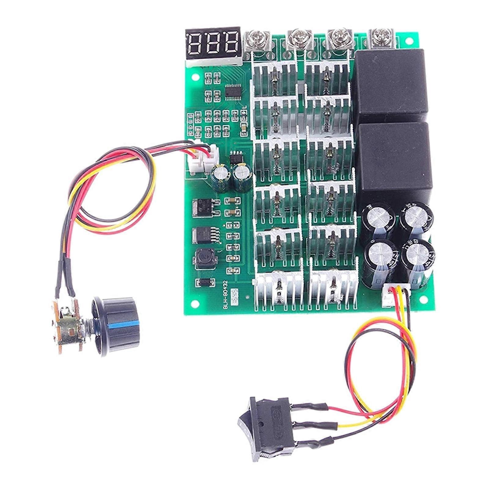 Upgraded Speed Controller Precise Reversing Motor Switches 10-55V Compact Motor Control Switches Durable for DIY Project