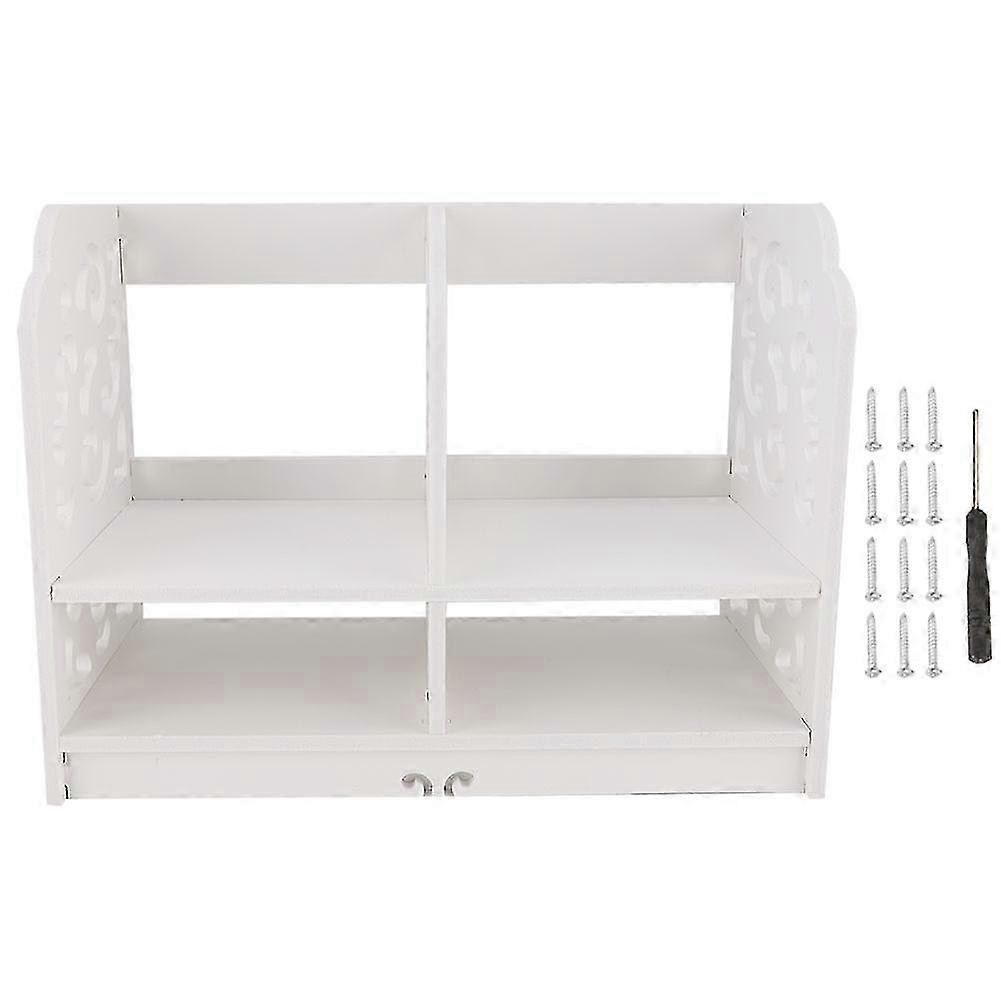 Desktop Document Organizer - Home Office Display Rack & Magazine File Sorter