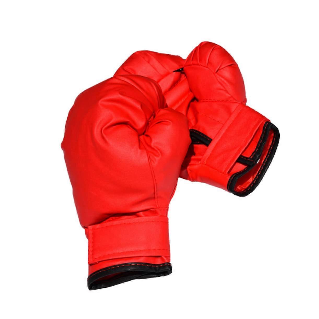 's Boxing Gloves for Kickboxing and Wrestling Training Protective Gloves Red Padded for and Comfort for Sparring Ideal for and Athletes