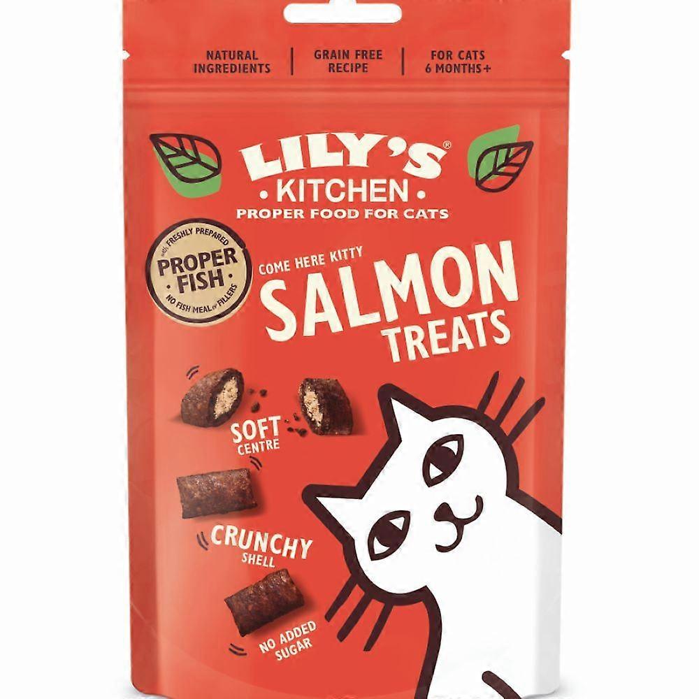 Lilys Kitchen Salmon Pillow Treats for Cats 60g