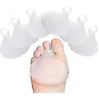 Silicone Gel Ball Of Foot Cushion Arch Support Solette Metatarsal Foot Pain Relief (3 paia bianco-6 pezzi)