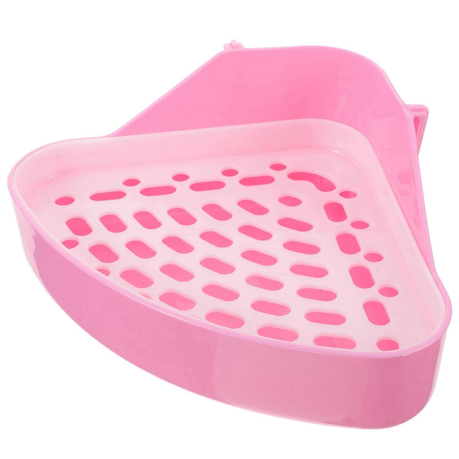 Durable Compact Pet Litter Box for Rabbits, Guinea Pigs, Hamsters, and Chinchillas – Easy to Clean Litter Tray for Small Animals