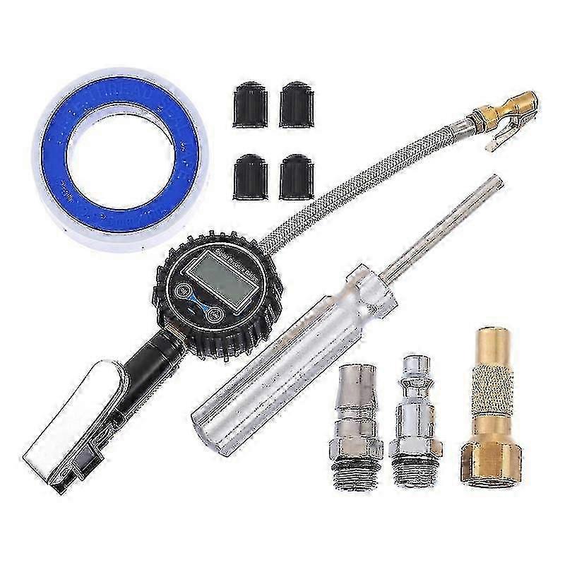 17.5X8cm Assorted Color Vehicle Tire Repair & Tire Changing Tools 1 Set Tire Digital Inflator Car Ti