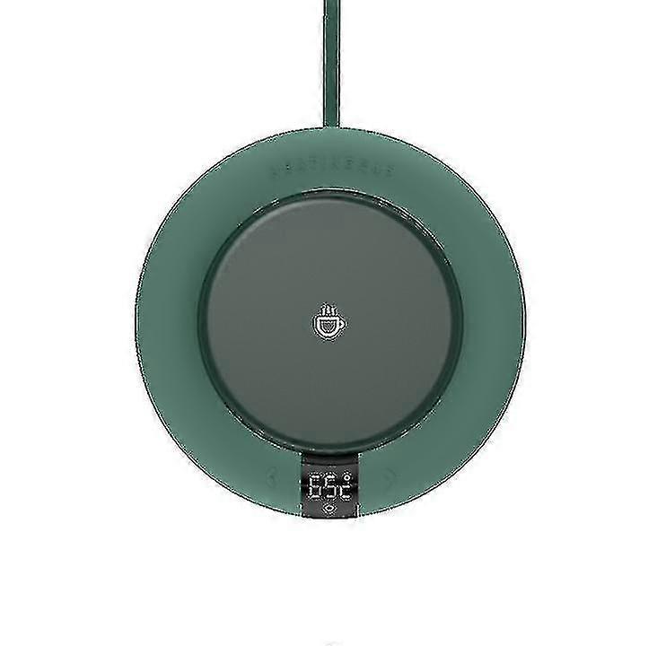 smart oppvarming coaster, isolert koppvarmer, skrivebordsvarmepute - grønn