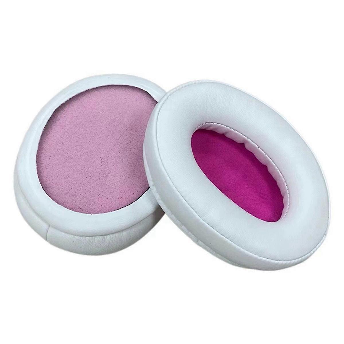 Replacement Ear Pads for Cloud Silver II Headphone Soft Foam Ear Cushion Pads White+Red