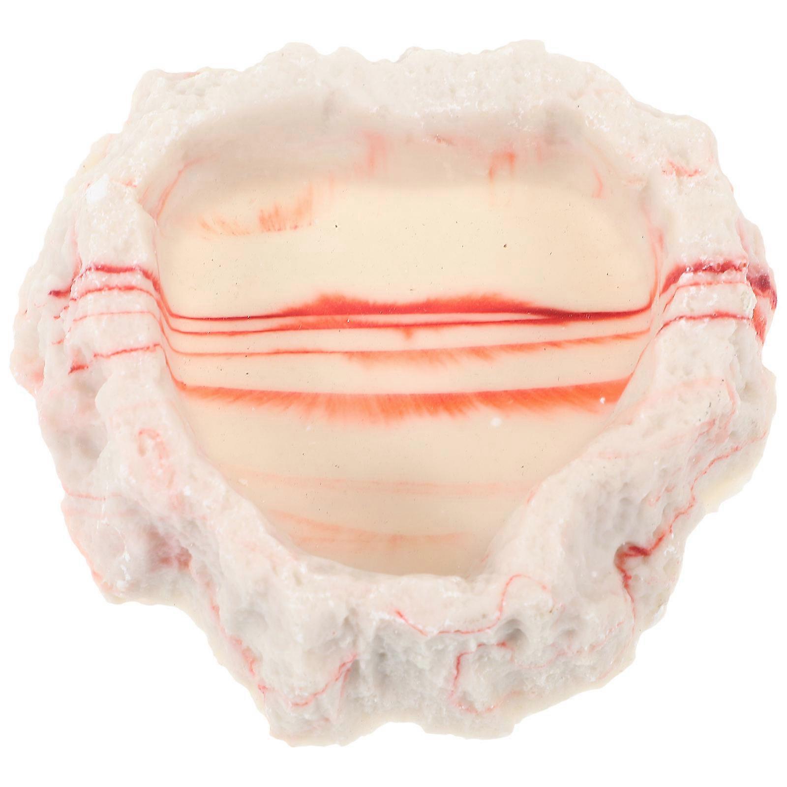 Reptile Resin Bowl Feeding Watering Daily Use Texture Assorted Color 1Set