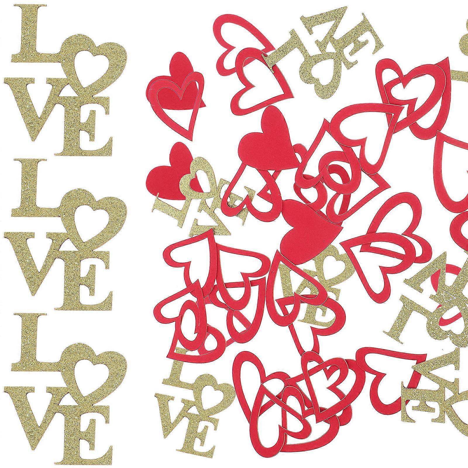 Wedding Table Confetti Paper Shreds Romantic Atmosphere Festive Style Decorative Items 100Pcs