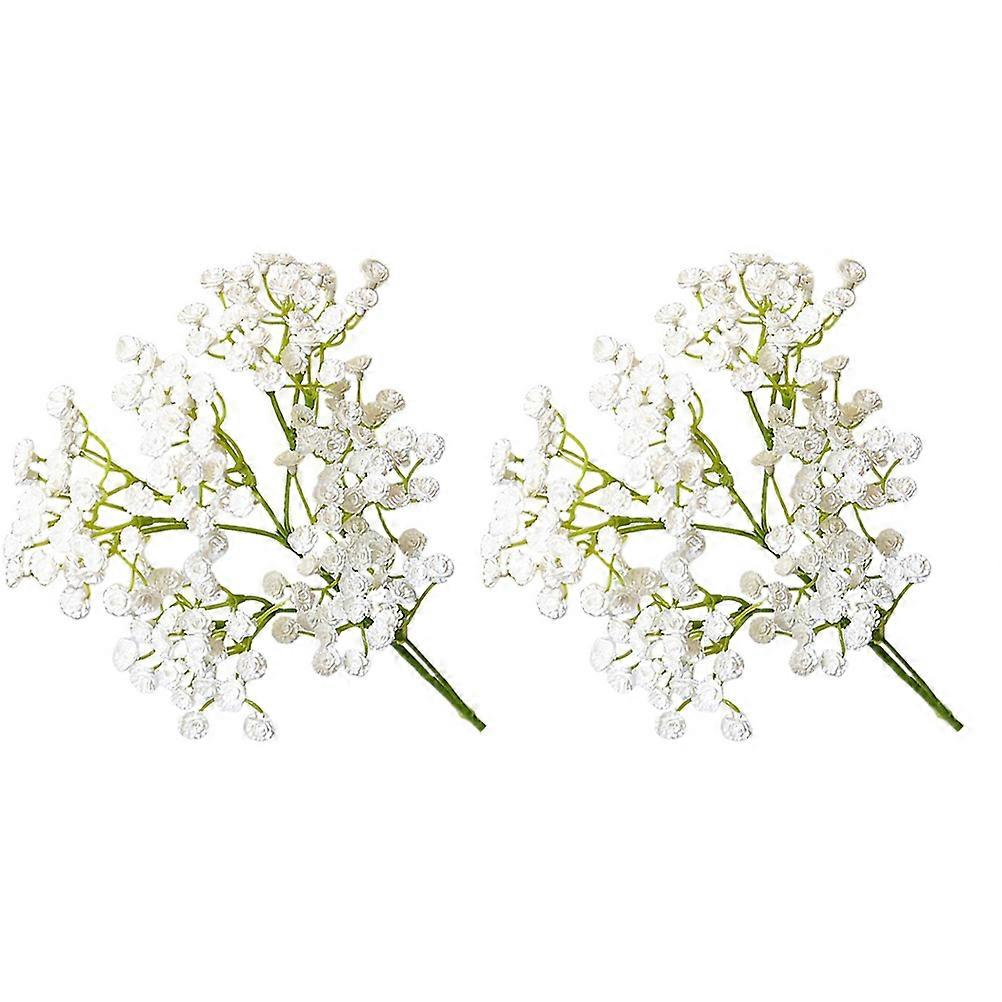 Masteelf 2pcs Realistic Gypsophila Flower Decor Simulation Bouquet DIY Ornament