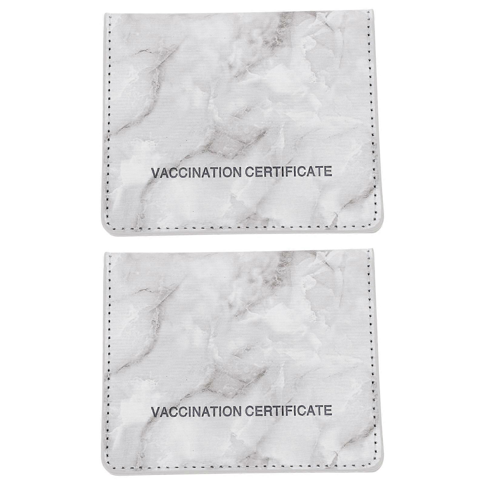 PU Passport Covers for Protecting Use 2Pcs Certificate Holders