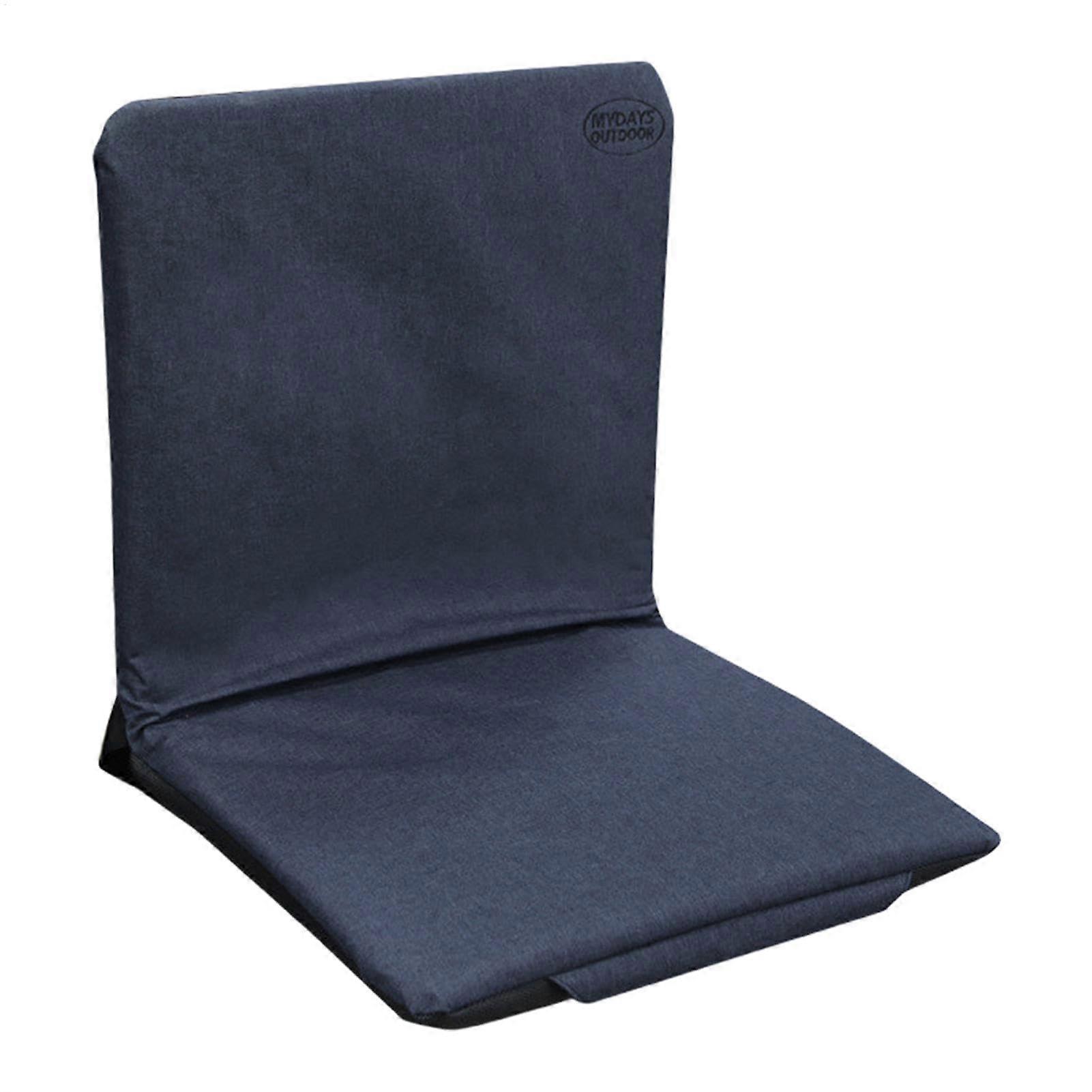 Foldable Travel Pillow, Folding Stadium Seat, Adjustable, Seat with Backrest Crimson Blue