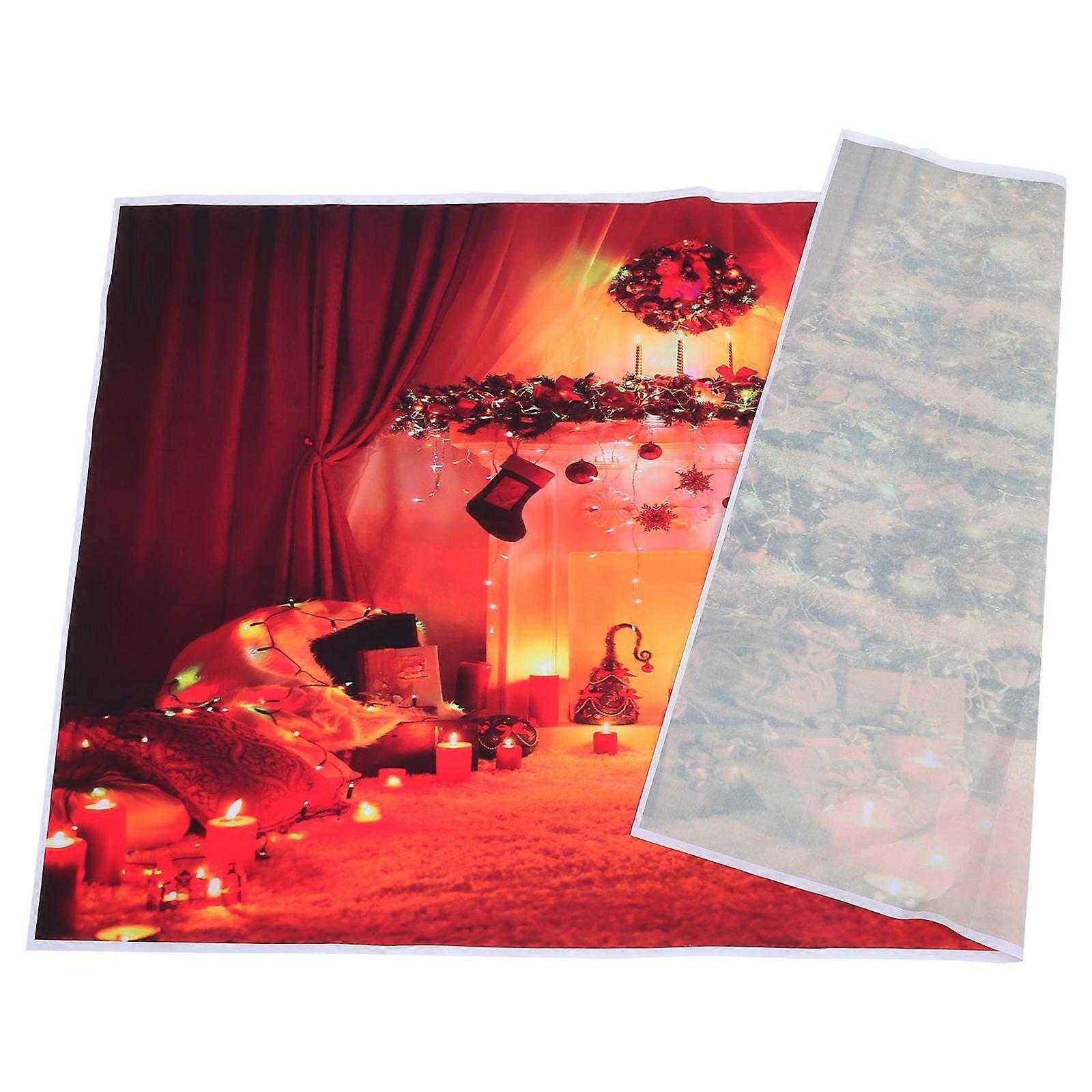 パーティーの装飾写真撮影の背景暖炉の背景5x3フィート1個