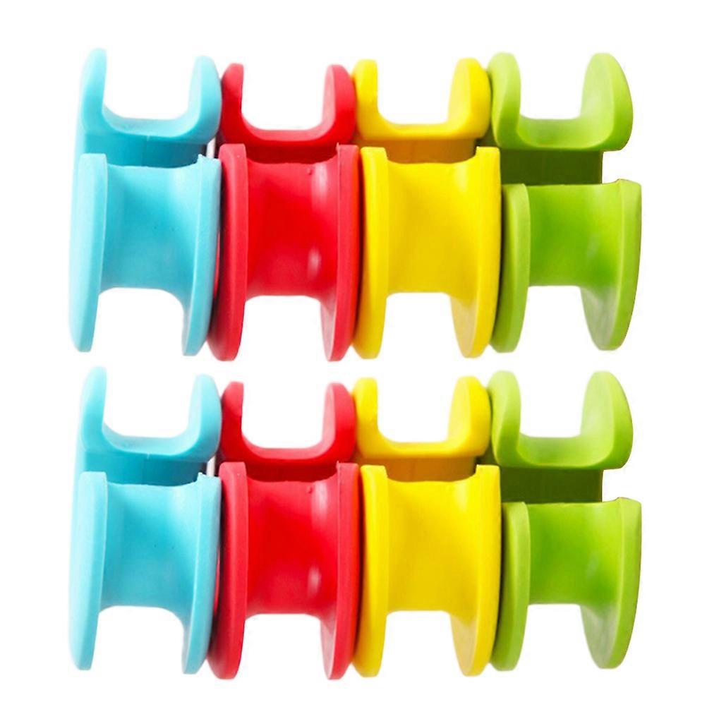 Coat Hook Single Mini Anti-Slip Hanger Hook Home Use 5x2.2cm Silicone Clothes Fixing 15Pcs