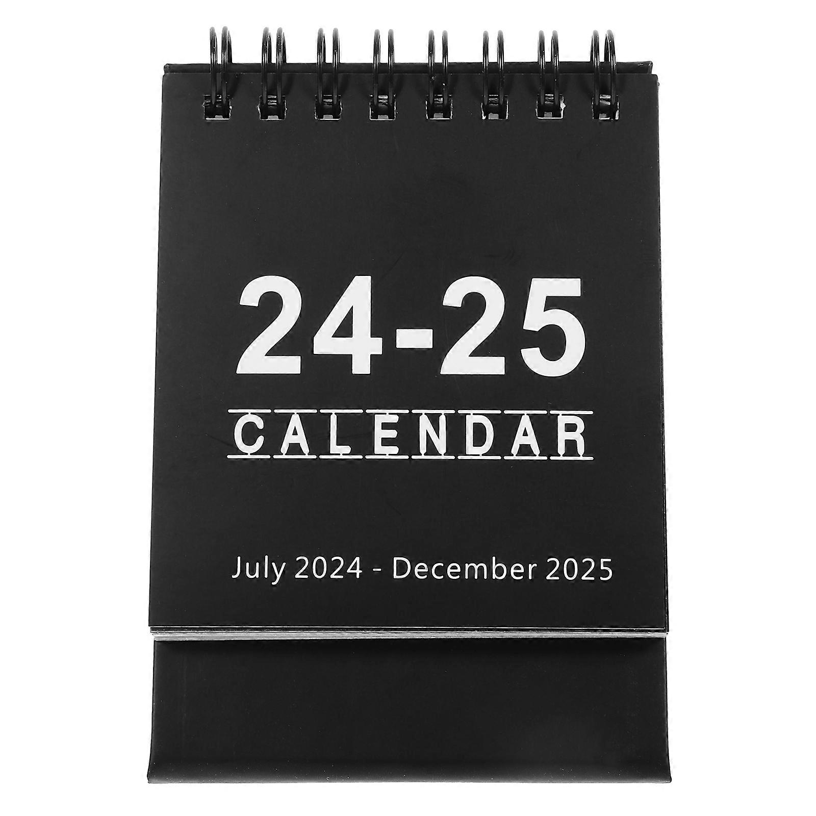 Mini Monthly Calendar Desktop 2024 Small Desktop Calendar Office Simple Desk Accessory Paper Schedule Management 1Pack