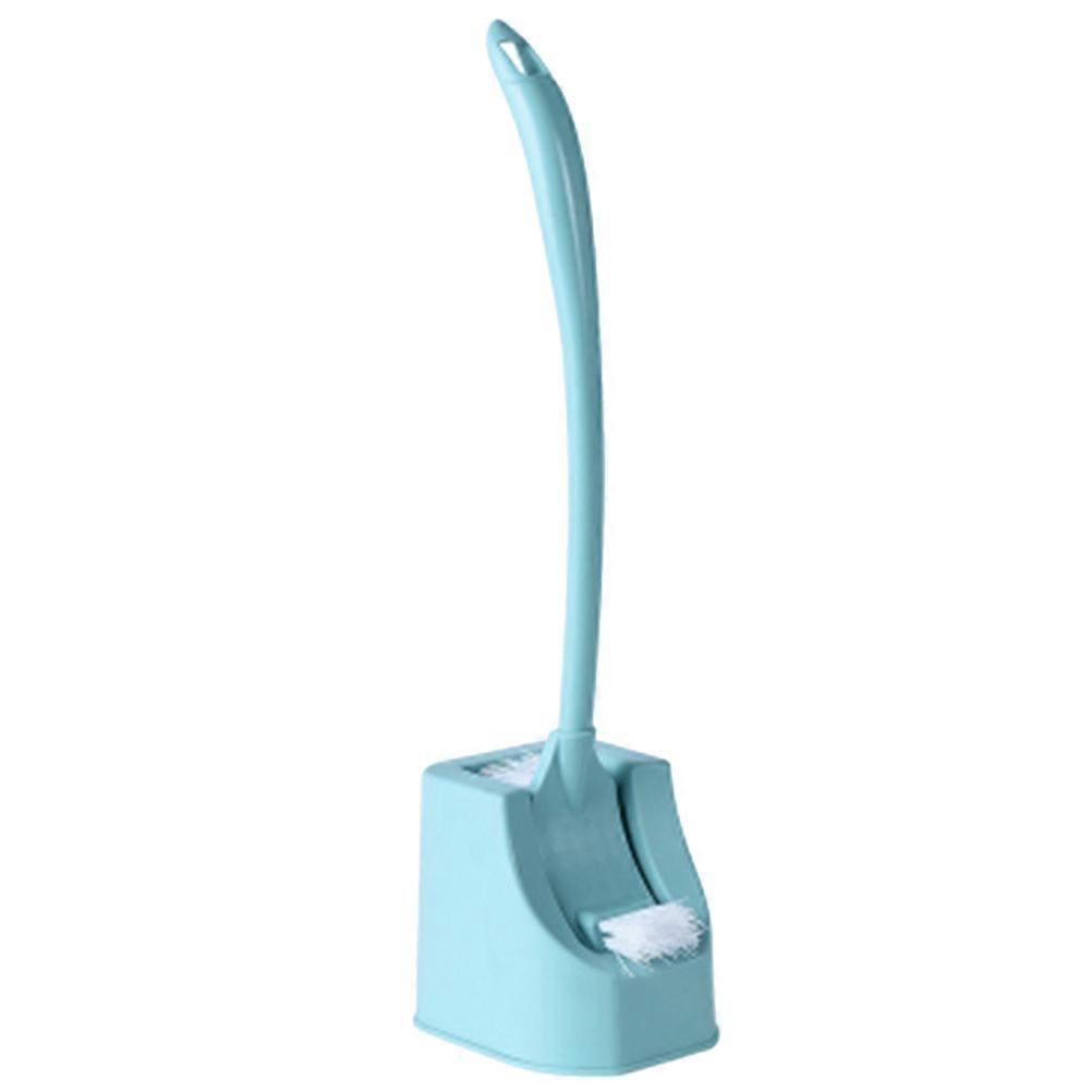 Wall Mounted Long Handle Toilet Brush Set with Soft Bristles for Deep Bathroom Cleaning, Includes Holder, Suitable for Home, Hotel, Office, and Dorm