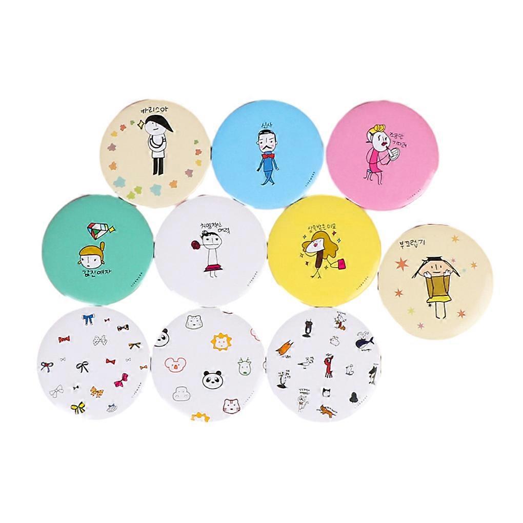 1/5 10x compact and portable pocket mirror for makeup on the go 1Set