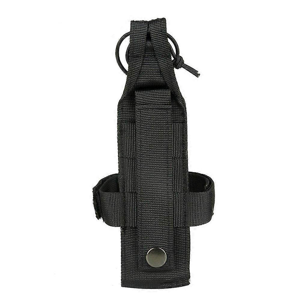 Bottle Belt Holder Nylon Water Bottle Carrier Adjustable Strap for Hiking Running Black 1Set