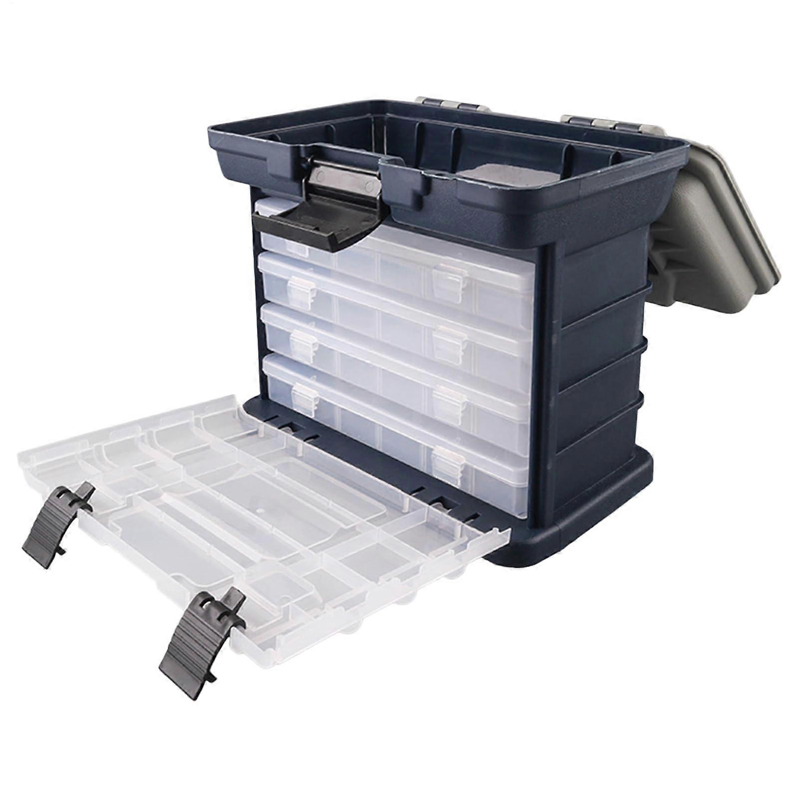 Tackle Box Organizer: storage box, container for public s, portable, 4layer, with multiple compartments for hooks, bait, beads, bait
