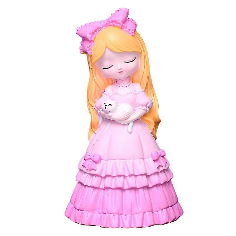 Desk Decor Creative Girl Character Model Adornment Home Pink 1Pc