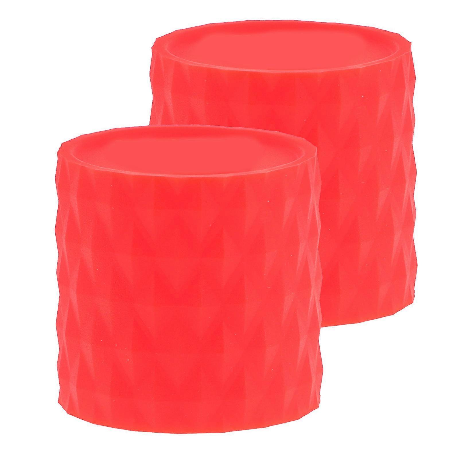 Bicycle Handlebar Covers Anti Slip Handlebar End Cap For Road Biking Red Release Design 1Pair