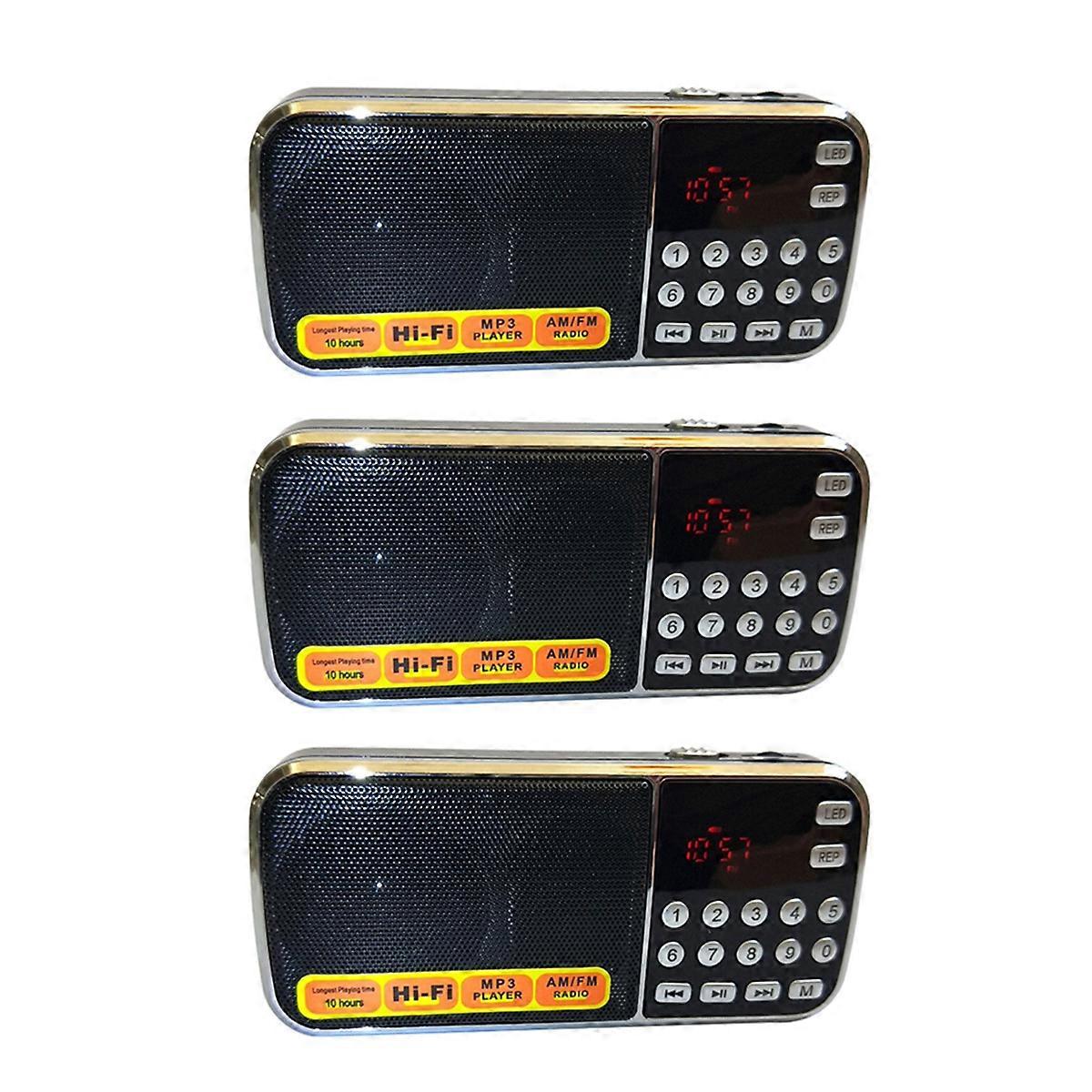 L-088AM Dual Band Rechargeable Portable Mini AM FM Radio Receiver