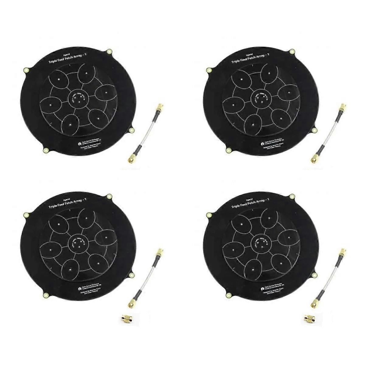 150mm Triple Feed Patch 5.8GHz 14DBi Pagoda Array FPV Antenna Image Transmitter Flat Panel Antenna f