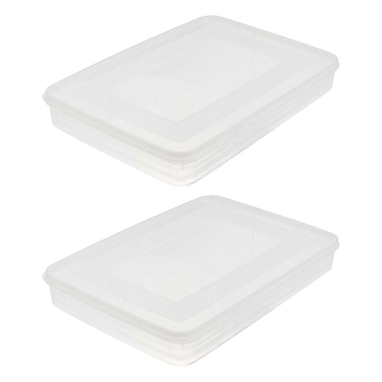 2 Pz Veggie Vassoio Coperchio Portatile Dumpling Box Gnocchi Scatola di Immagazzinaggio Piatti Contenitori Per Alimenti